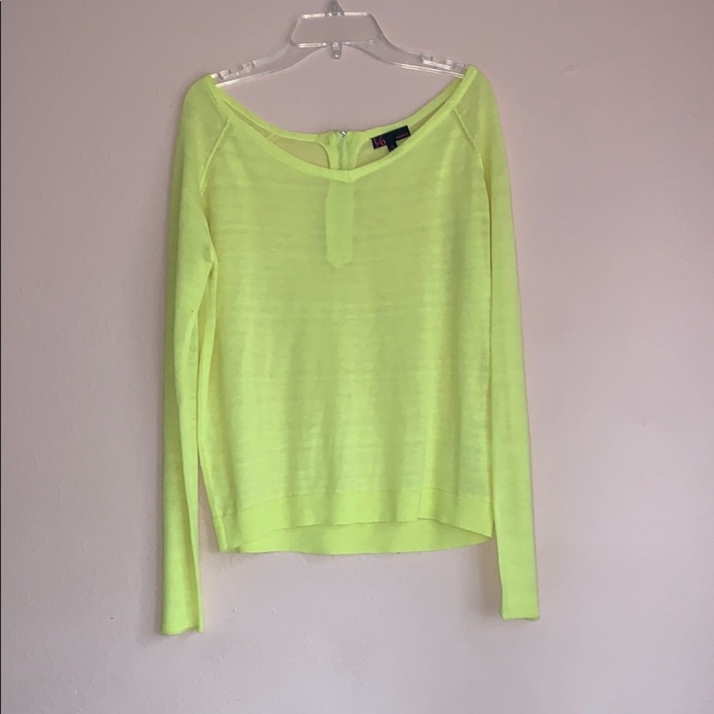 Yellow long sleeve top